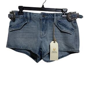 NWT Austin Landing Micro Shorts Western Buckle 28